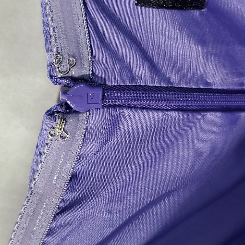 NWOT Alyce Paris Strapless Prom Dress Gown Iridescent Purple Size 2 Bridesmaid - Picture 10 of 10